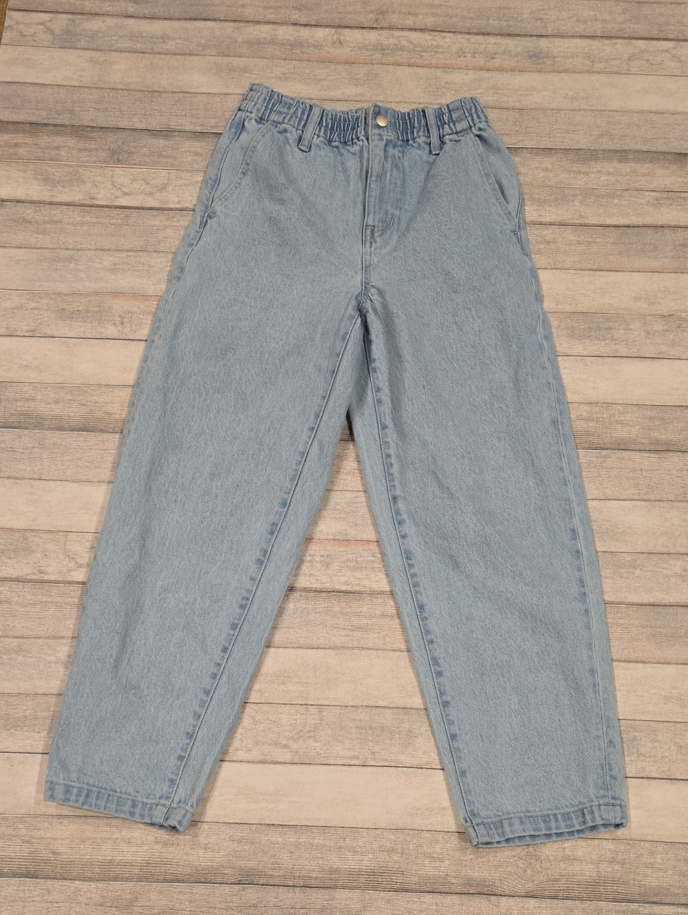 Madewell Light Blue Women's Balloon Jean Size XS Elastic Waist